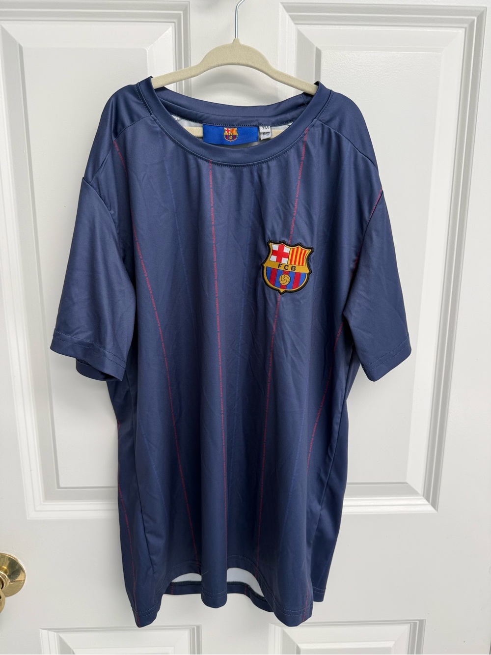 FC Barcelona Kids Navy Short-Sleeve Jersey